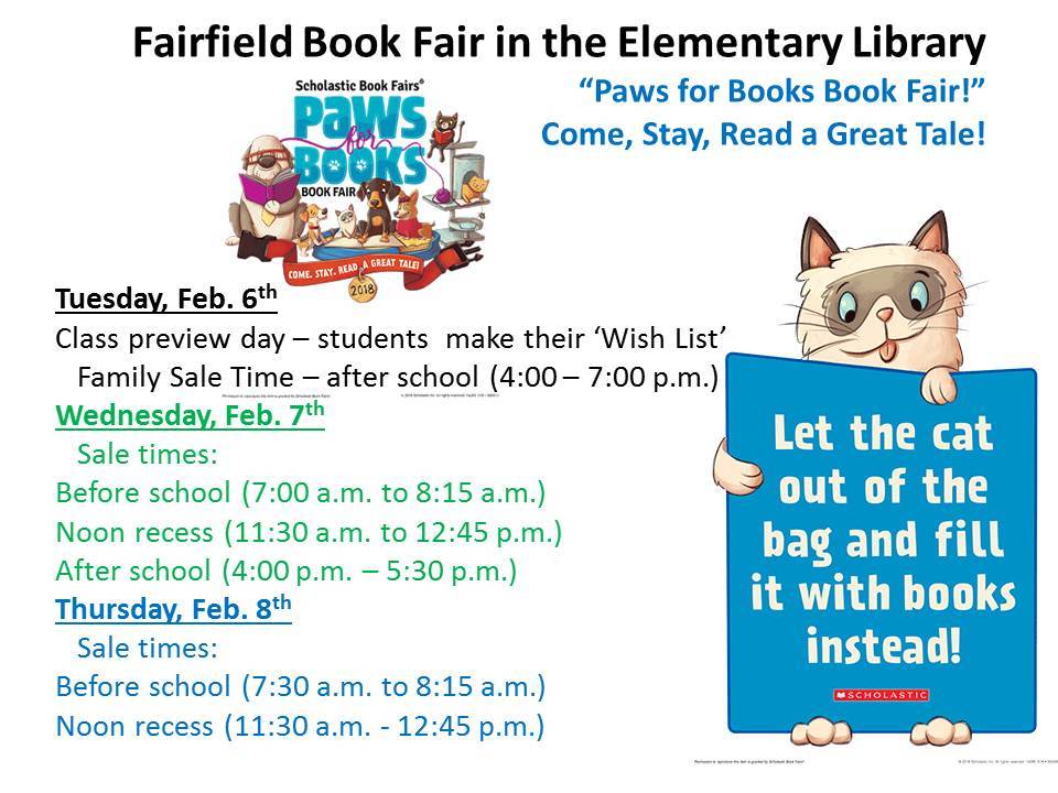 Fairfield Book Fair!!!