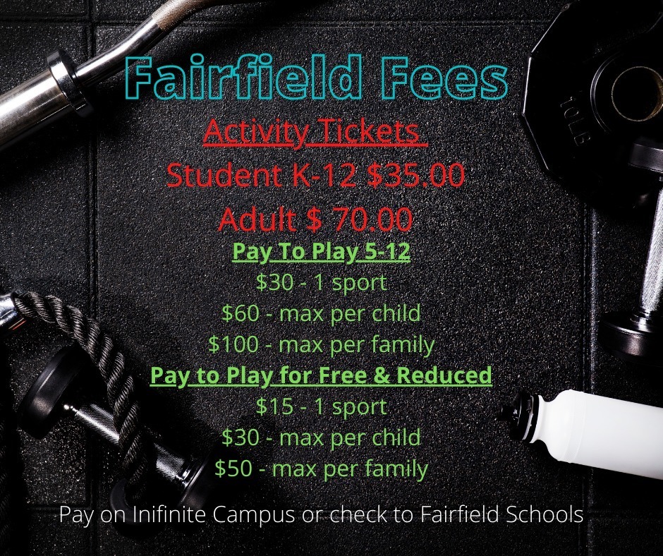 Fairfield Fees